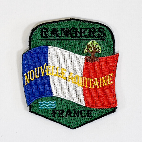 Écusson drapeau français des Rangers de Nouvelle Aquitaine